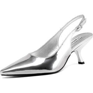 Women Closed Pointed Toe Kitten Pumps Fashion Low Heel Wedding